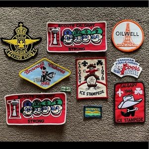Vintage Canadian Embroidered Patches, 10